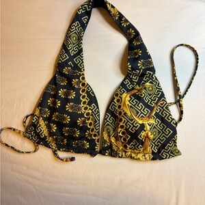 Black and Yellow Patterned 3-piece Swim Set